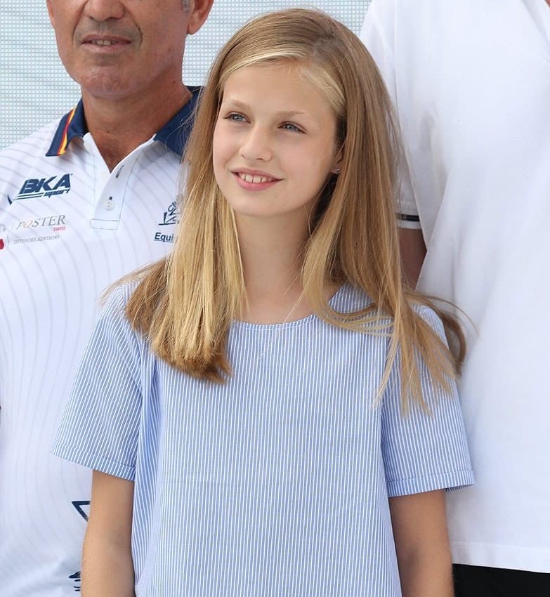 Princesa Leonor entrega premio al equipo de Sailing patrocinado por Foster Swiss